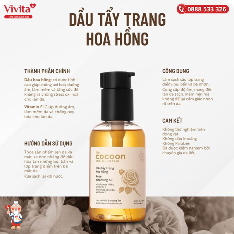 cong-dung-cocoon-rose-cleansing-oil
