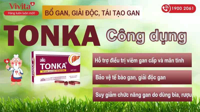Công dụng thuốc giải độc gan Tonka