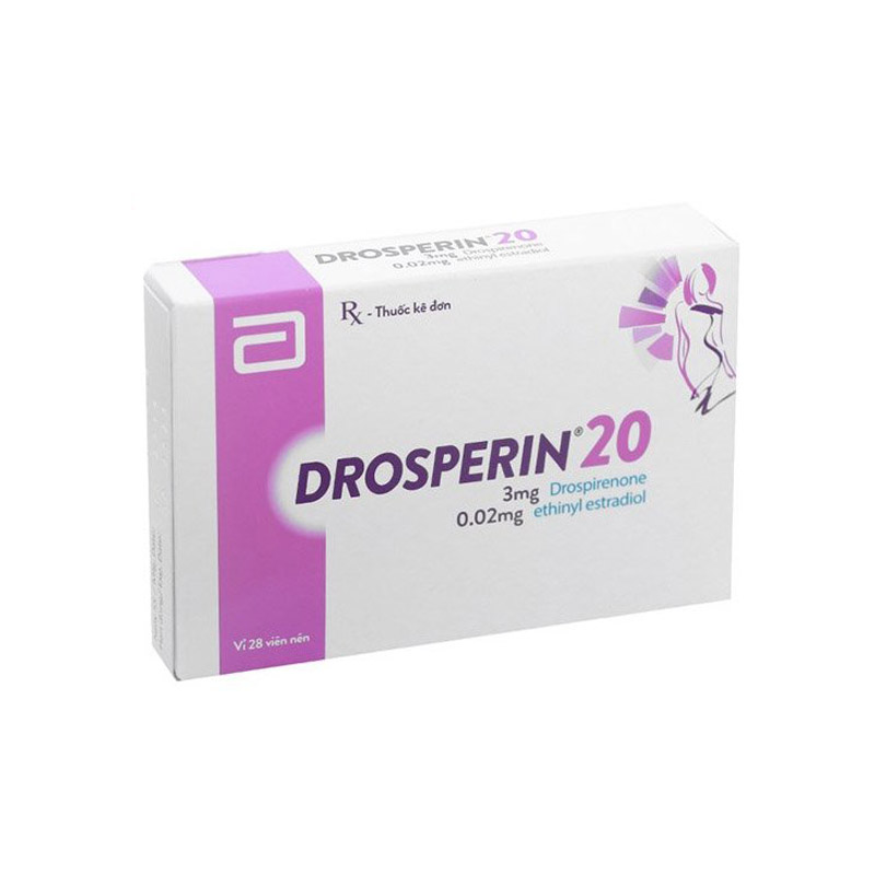Thuốc tránh thai Drosperin 20 | Hộp 28 viên