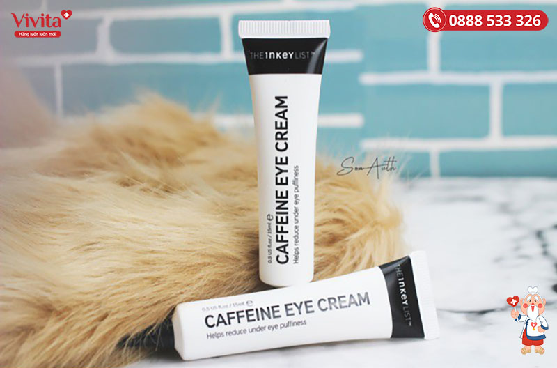 kem chăm sóc da mắt The Inkey List Caffeine Eye Cream