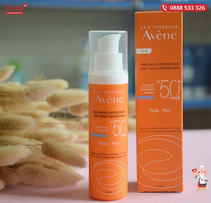 kem chống nắng Avène SPF 50+ dành cho da nhờn mụn