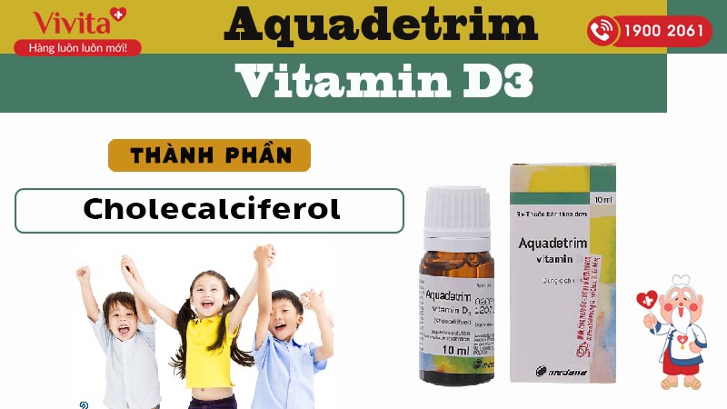 Thành phần của Aquadetrim Vitamin D3 