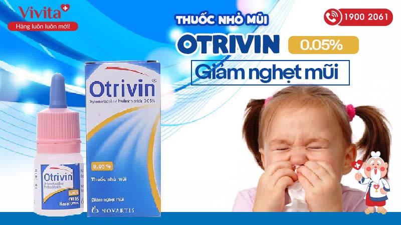 Thuốc nhỏ mũi giảm nghẹt mũi Otrivin 0.05% 