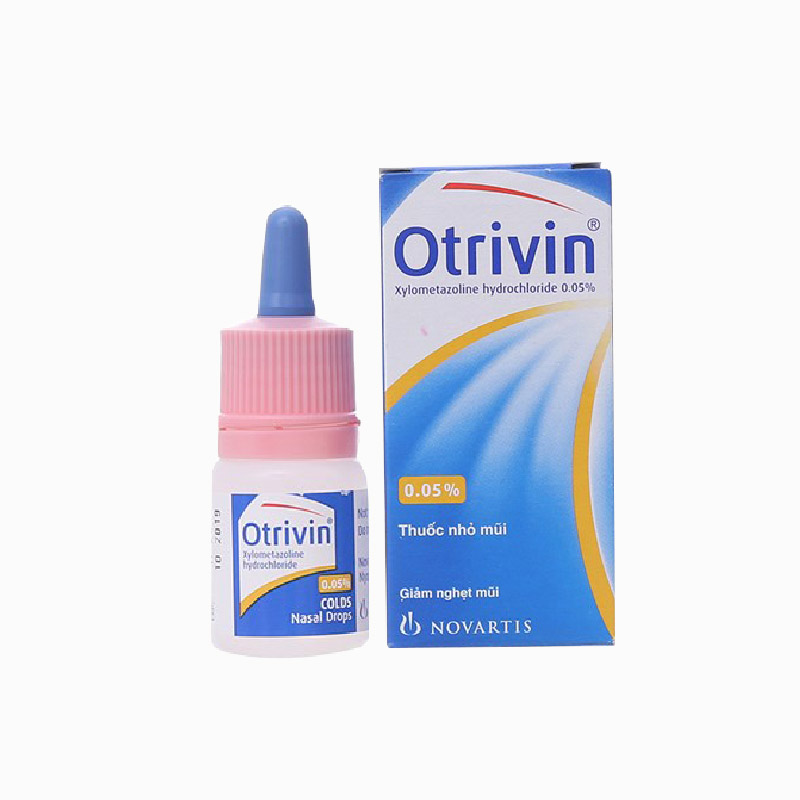 Thuốc nhỏ mũi giảm nghẹt mũi Otrivin 0.05% | Chai 10ml
