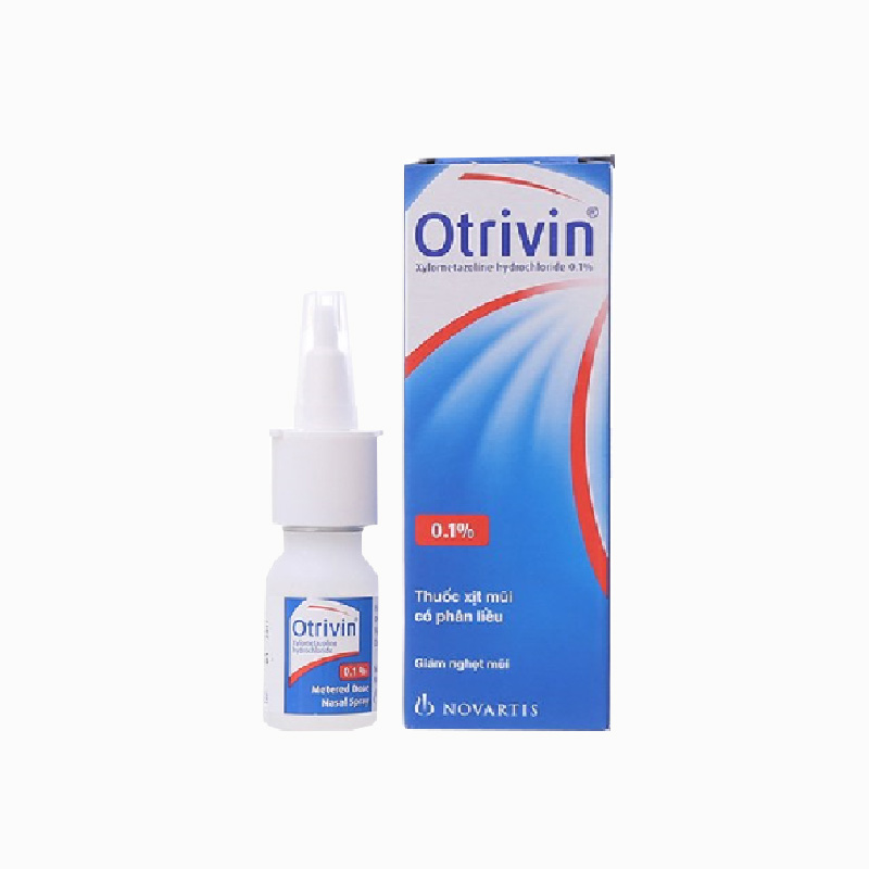Thuốc xịt mũi giảm nghẹt mũi Otrivin 0.1% | Chai 10ml