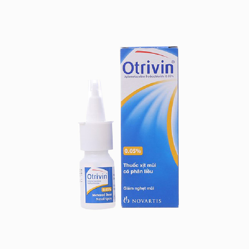 Thuốc xịt mũi giảm nghẹt mũi Otrivin 0.05% | Chai 10ml