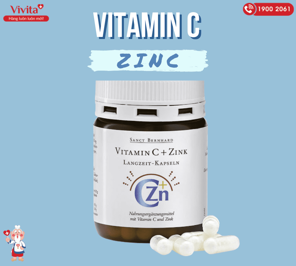 Sử dụng vitamin C+Zink là một trong những cách uống kẽm và vitamin C trị mụn tốt nhất.