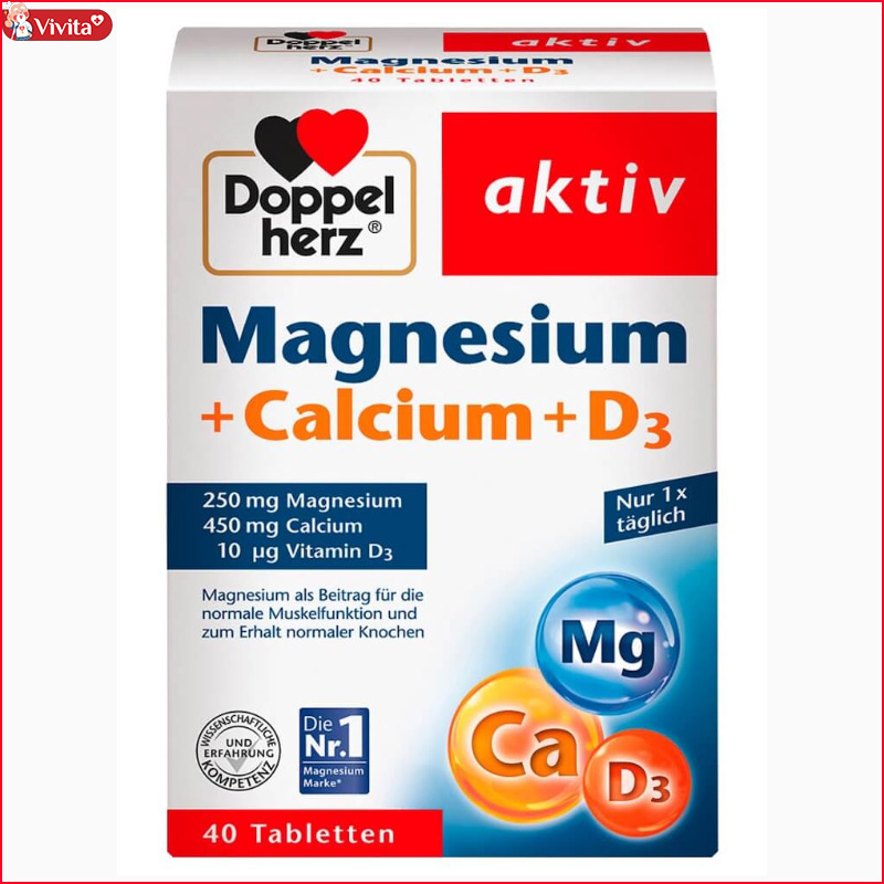 viên uống magnesium calcium d3