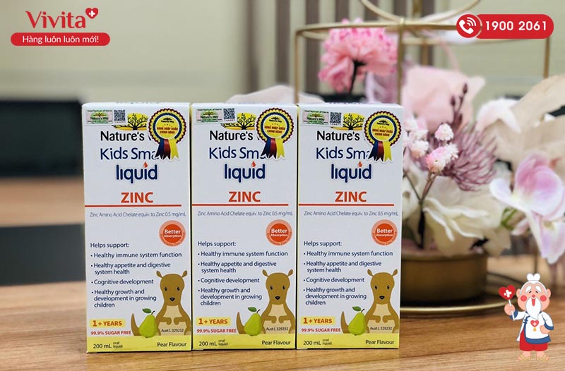 Dung dịch Nature's Way Kids Smart Liquid Zinc chuyên bổ sung kẽm cho trẻ em