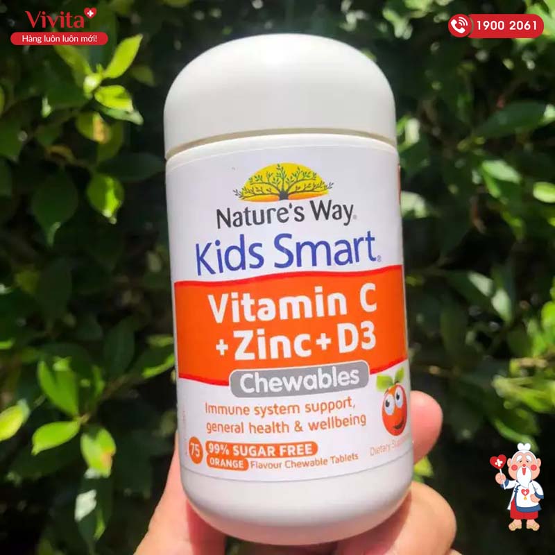 Nature's Way Kids Smart Vitamin C + Zinc + D3