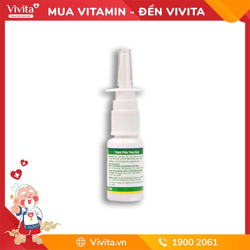 Chai xịt Eugica Hỗ Trợ Điều Trị Viêm Xoang Và Viêm Mũi Dị Ứng | Chai 15ml