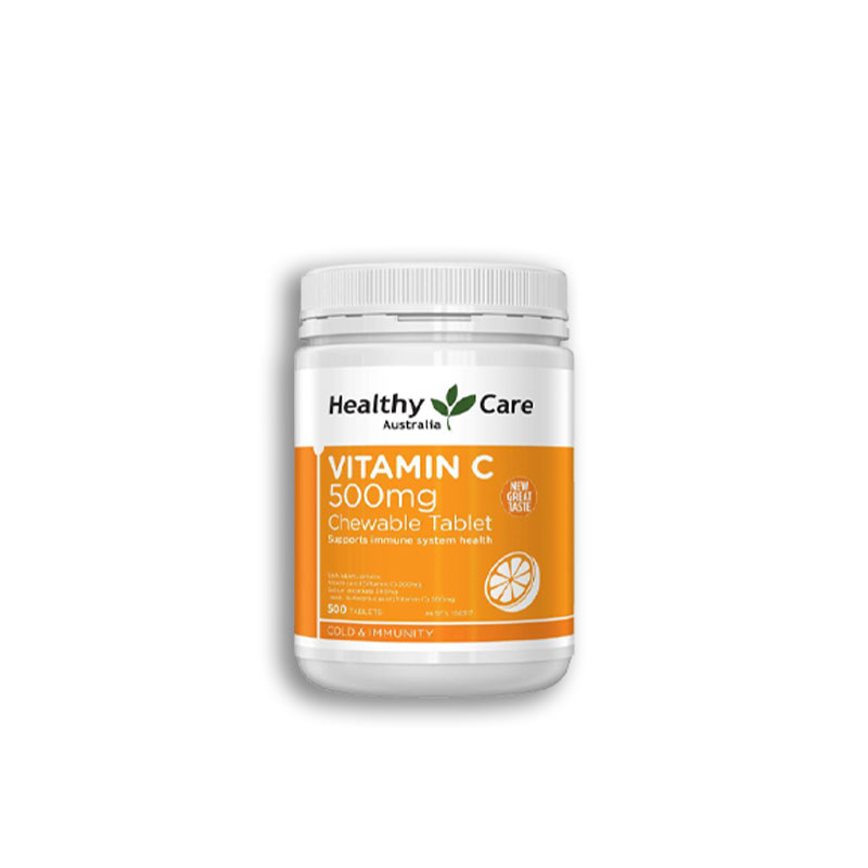 Viên Nhai Bổ Sung Vitamin C Healthy Care Vitamin C 500mg (Hộp 500 Viên)