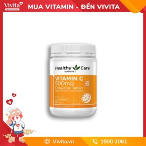 Viên Nhai Bổ Sung Vitamin C Healthy Care Vitamin C 500mg | Hộp 500 Viên