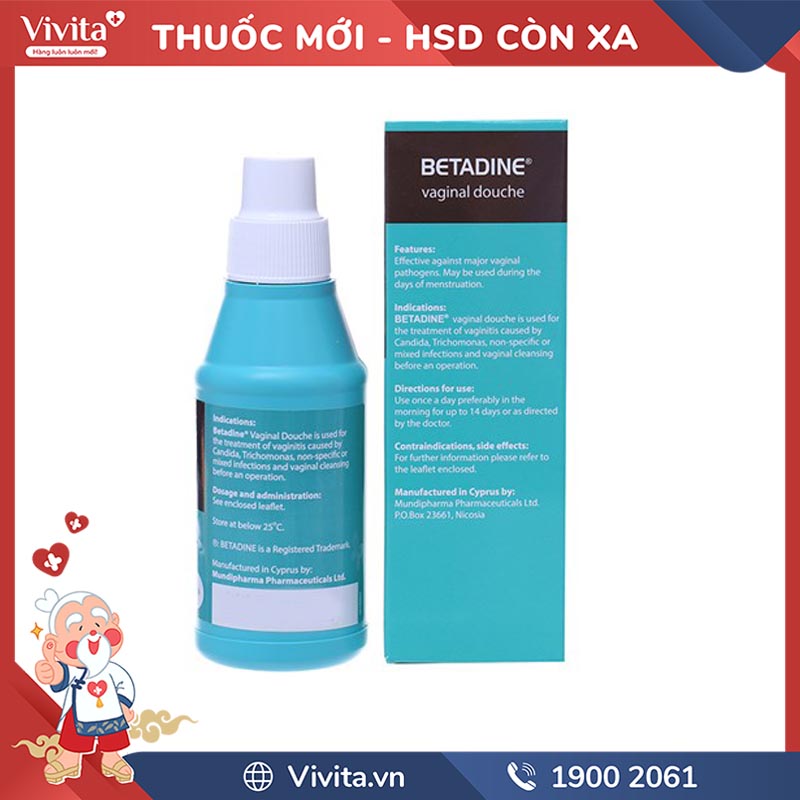 Dung dịch vệ sinh phụ khoa Betadine | Chai 125ml