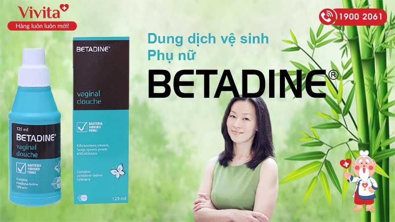 Dung dịch vệ sinh phụ nữ Betadine 125ml