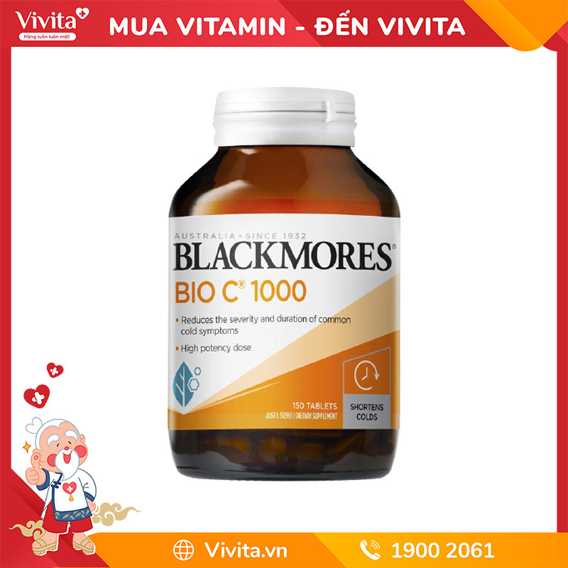 Viên Uống Bổ Sung Vitamin C Blackmores Bio C 1000mg (Hộp 150 Viên)