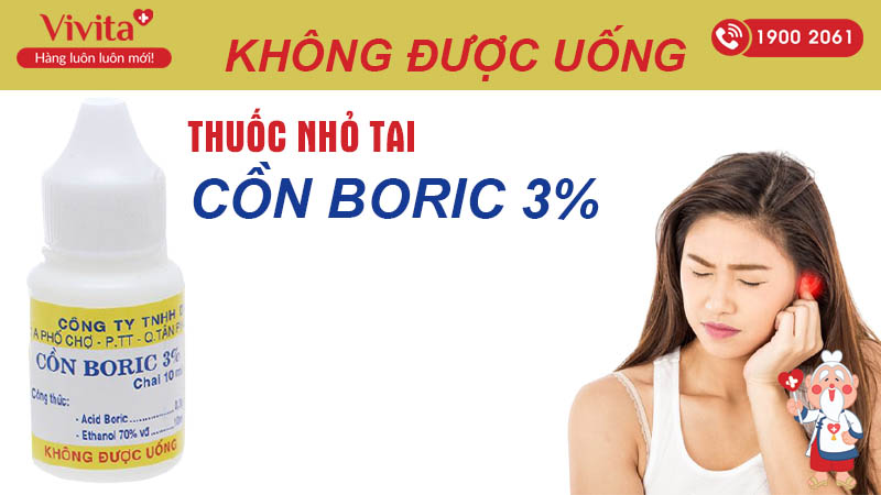 Cồn boric 3% Nam Việt