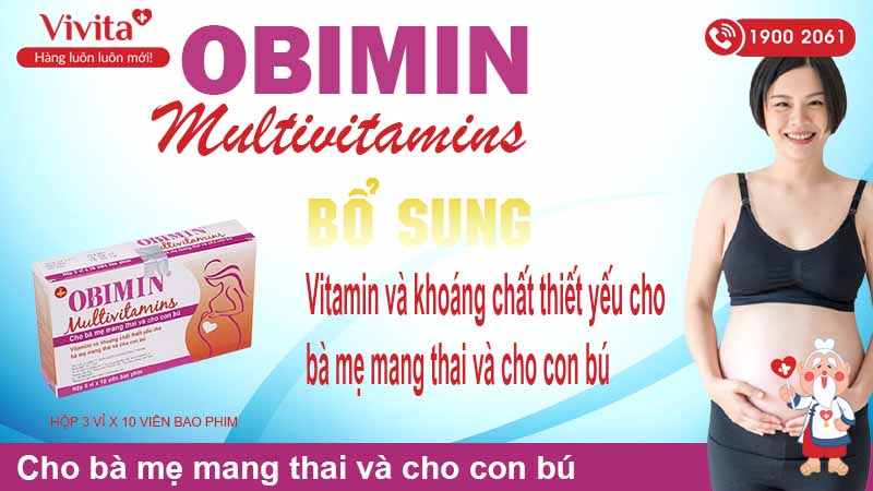 Công dụng Obimin multivitamins hộp 30 viên