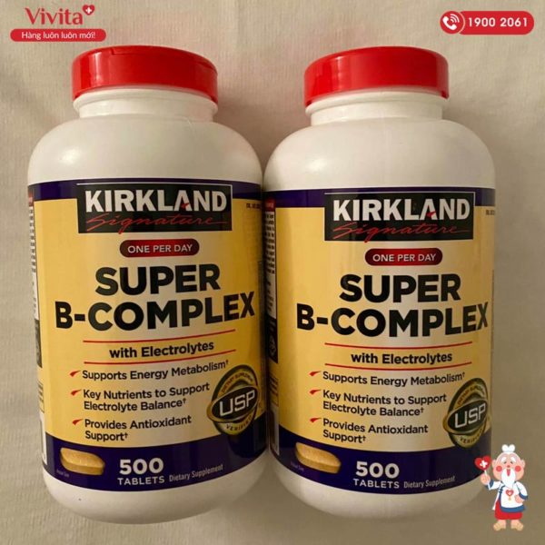 Kirkland Signature Super Bổ Sung Vitamin B Hộp 500v