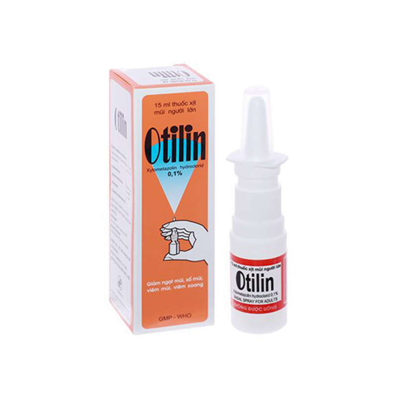 Thuốc xịt mũi trị viêm mũi, viêm xoang Otilin 0.1% | Chai 15ml