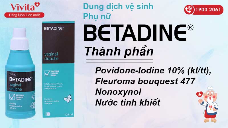 Thành phần Betadine phụ khoa