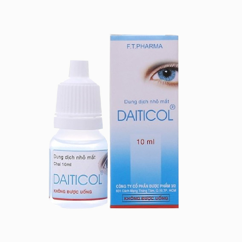 Thuốc nhỏ mắt trị ngứa, đỏ mắt Daiticol | Chai 10ml