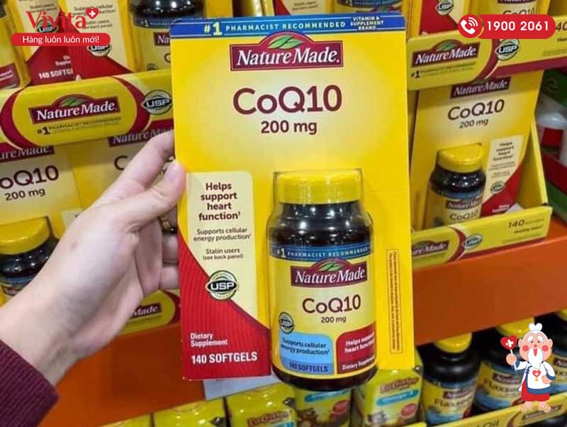 viên uống tăng cường sức khỏe tim mạch Nature Made CoQ10 200mg