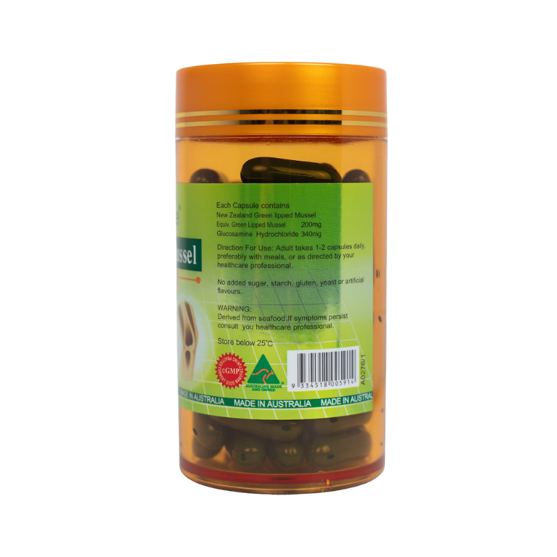 Khớp Vẹm Xanh Careline NZ Green Mussel + Glucosamine (Hộp 60 Viên)