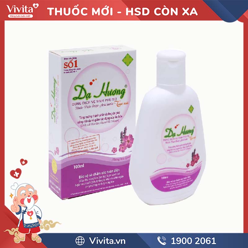 Dung dịch vệ sinh phụ nữ Dạ Hương tím | Chai 100ml