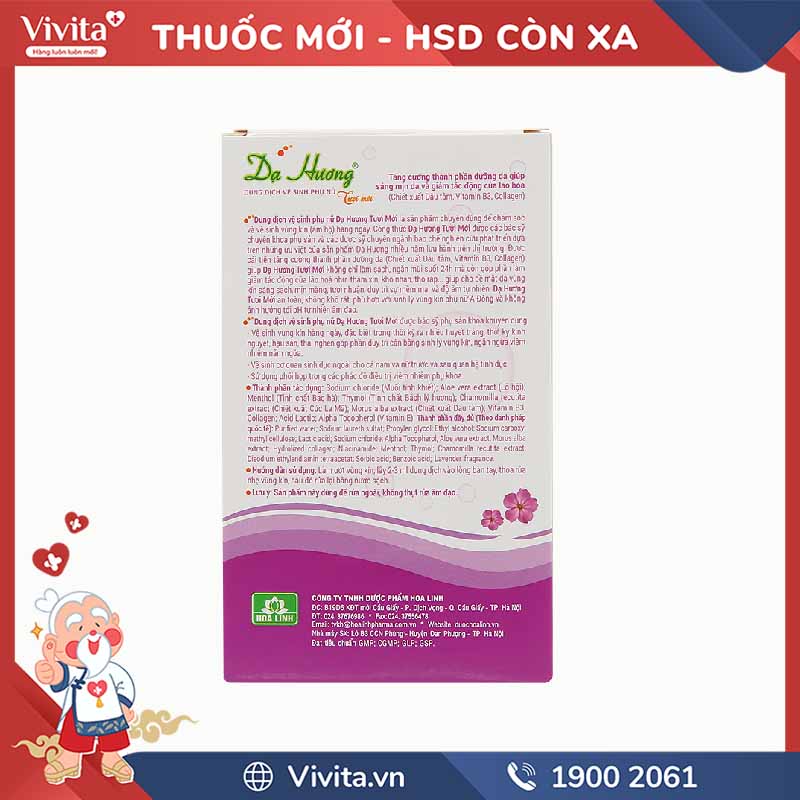 Dung dịch vệ sinh phụ nữ Dạ Hương tím | Chai 100ml