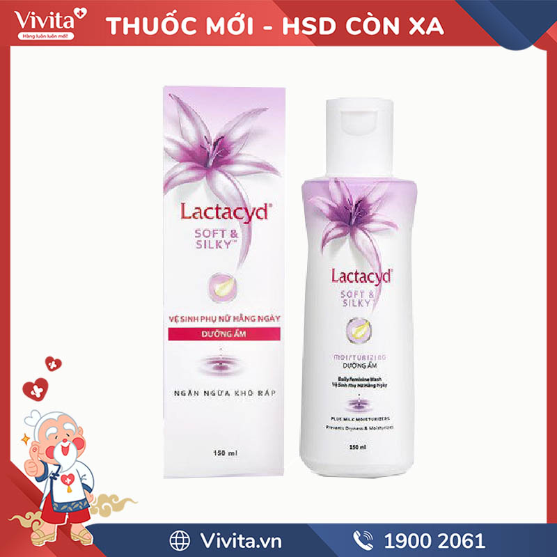 Dung dịch vệ sinh phụ nữ Lactacyd Soft & Silky