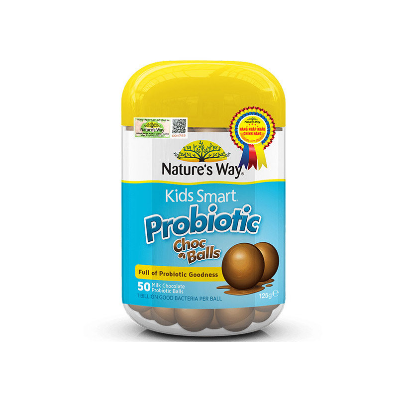 Nature's Way Kids Smart Probiotic Chocolate Ball | Hộp 50 Viên