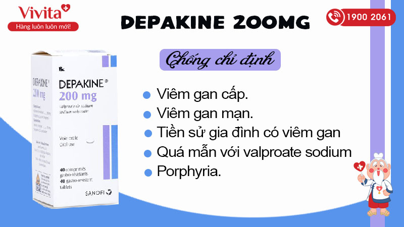 Chống chỉ định của thuốc Depakine