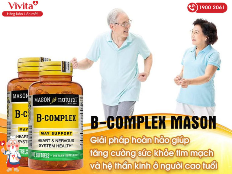 Mason Natural B-Complex Tăng Cường Sức Khỏe Hộp 100 Viên