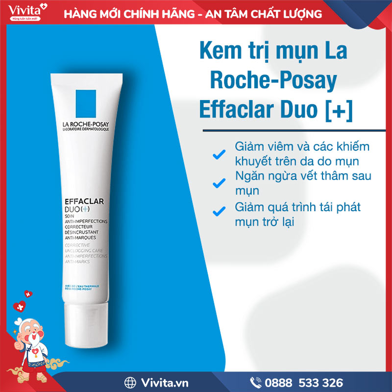 Công dụng của La Roche-Posay Effaclar Duo+
