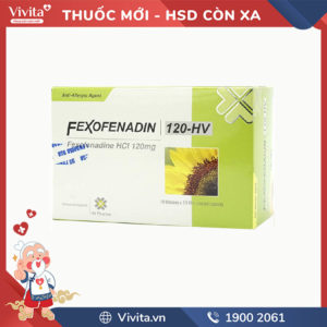 Thuốc chống dị ứng Fexofenadin 120-HV