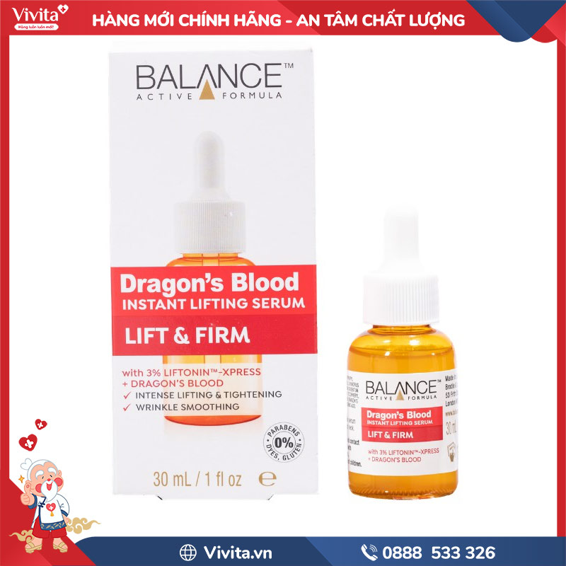 Serum Nâng Cơ Balance Active Formula Dragon's Blood Instant Lifting | Lọ 30ml