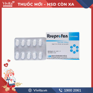 Thuốc giảm đau kháng viêm Ibuprofen 400mg FT.Pharma