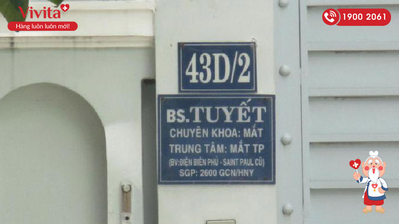 Phòng khám chuyên khoa Mắt của BS.CK2 Trịnh Bạch Tuyết là địa chỉ uy tín
