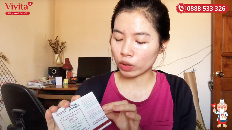 Teana “Super Peptides” Anti-Redness Aid Kit Serum review từ khách hàng