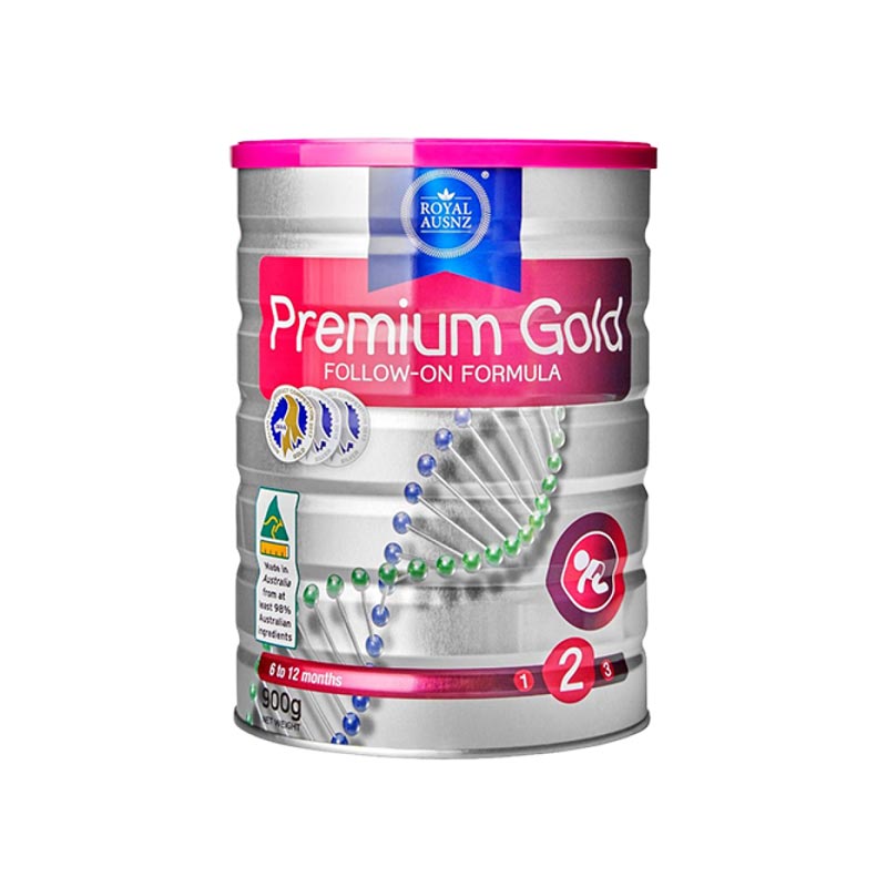 Royal Ausnz Premium Gold 2 Follow-on Formula Dành Cho Trẻ Từ 6 – 12 Tháng | Hộp 900g