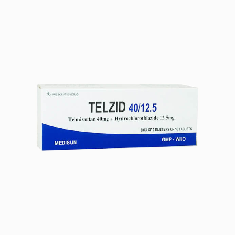 Thuốc trị tăng huyết áp Telzid 40/12.5 | Hộp 60 viên