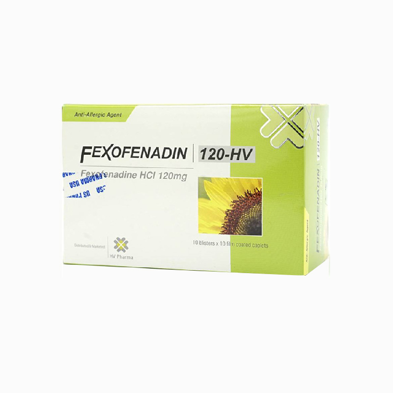 Thuốc chống dị ứng Fexofenadin 120-HV | Hộp 100 viên