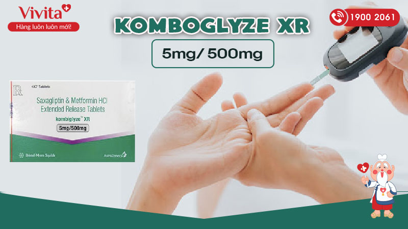 Thuốc trị tiểu đường Komboglyze XR 5mg/500mg 