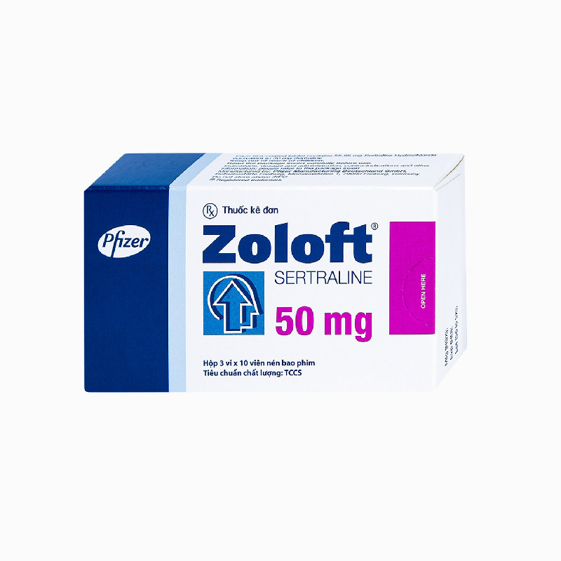 Thuốc trị trầm cảm Zoloft | Hộp 30 viên