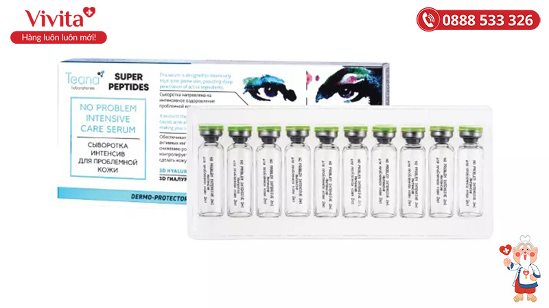 Serum trị mụn Teana “Super Peptides” No Problem Intensive Care