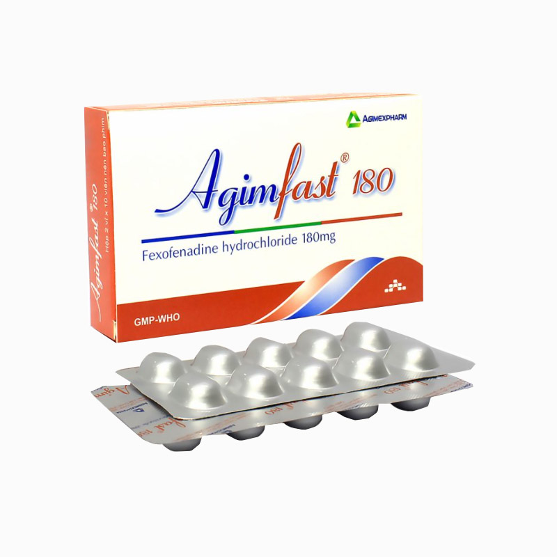 Thuốc chống dị ứng Agimfast 180 | Hộp 20 viên