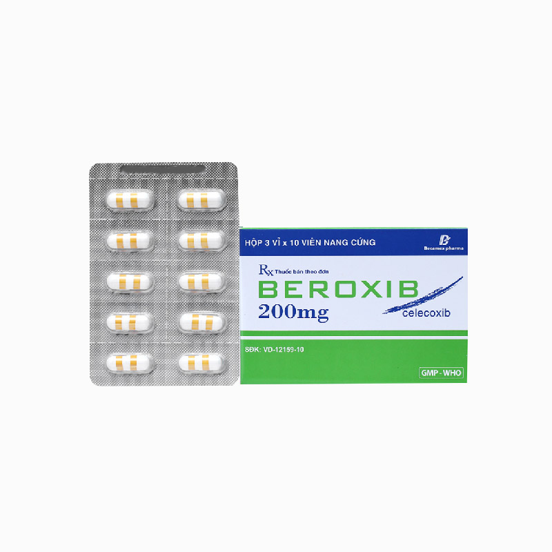 Thuốc giảm đau, kháng viêm Beroxib | Hộp 30 viên