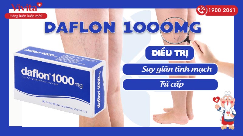 Công dụng (Chỉ định) của Daflon 1000mg
