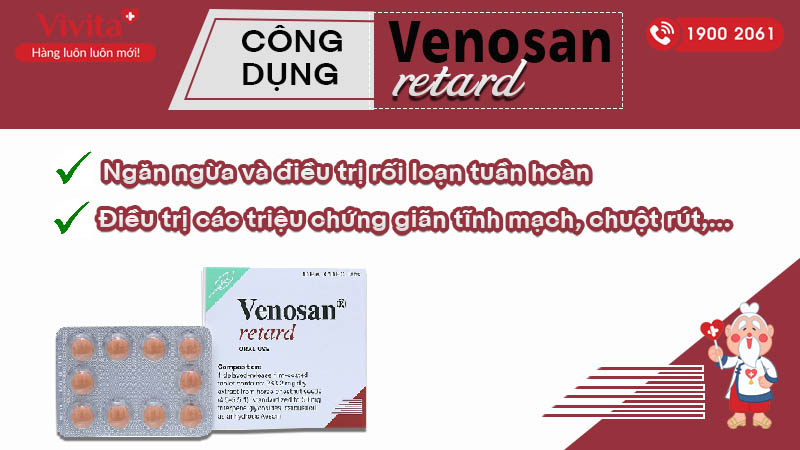 Công dụng (Chỉ định) của thuốc Venosan Retard